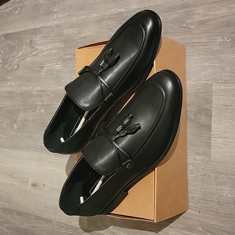 Black loafers